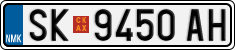 License plate of North Macedonia, Regular plates (2012)