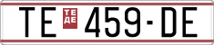 License plate of North Macedonia, Regular plates (1993)