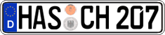 German license plate, Regular plates