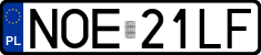 License plates of Poland, Regular car plates
