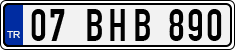 License plate of Turkey, Regular plates