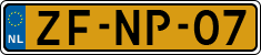 License plate of the Netherlands, Cars