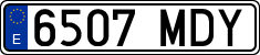 License plates of Spain, Ordinary (2000)