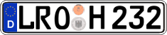 German license plate, Regular plates