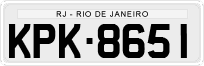 License plate of Brazil, Private owners (1990)