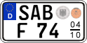 German license plate, Seasonal plates