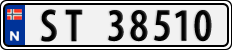 License plate of Norway, Cars