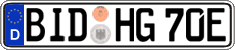 German license plate, Electric vehicles