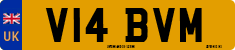License plate of the United Kingdom, 1983 year system