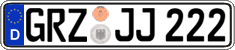 German license plate, Regular plates