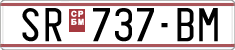 License plate of North Macedonia, Regular plates (1993)