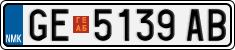 License plate of North Macedonia, Regular plates (2012)