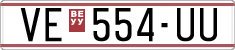 License plate of North Macedonia, Regular plates (1993)