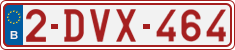 License plate of Belgium, Regular plates (2010)