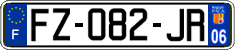 French license plate, SIV (ordinary)