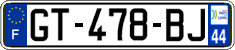 French license plate, SIV (ordinary)
