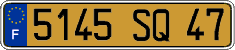 French license plate, FNI