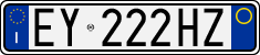 License plate of Italy, Cars (1994 year series)