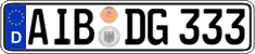 German license plate, Regular plates