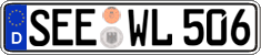 German license plate, Regular plates
