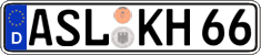 German license plate, Regular plates