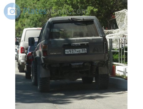 н937не89, Toyota Hilux Surf