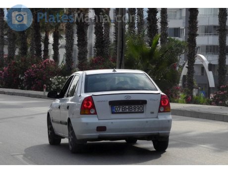 07 BHB 890, Hyundai Accent