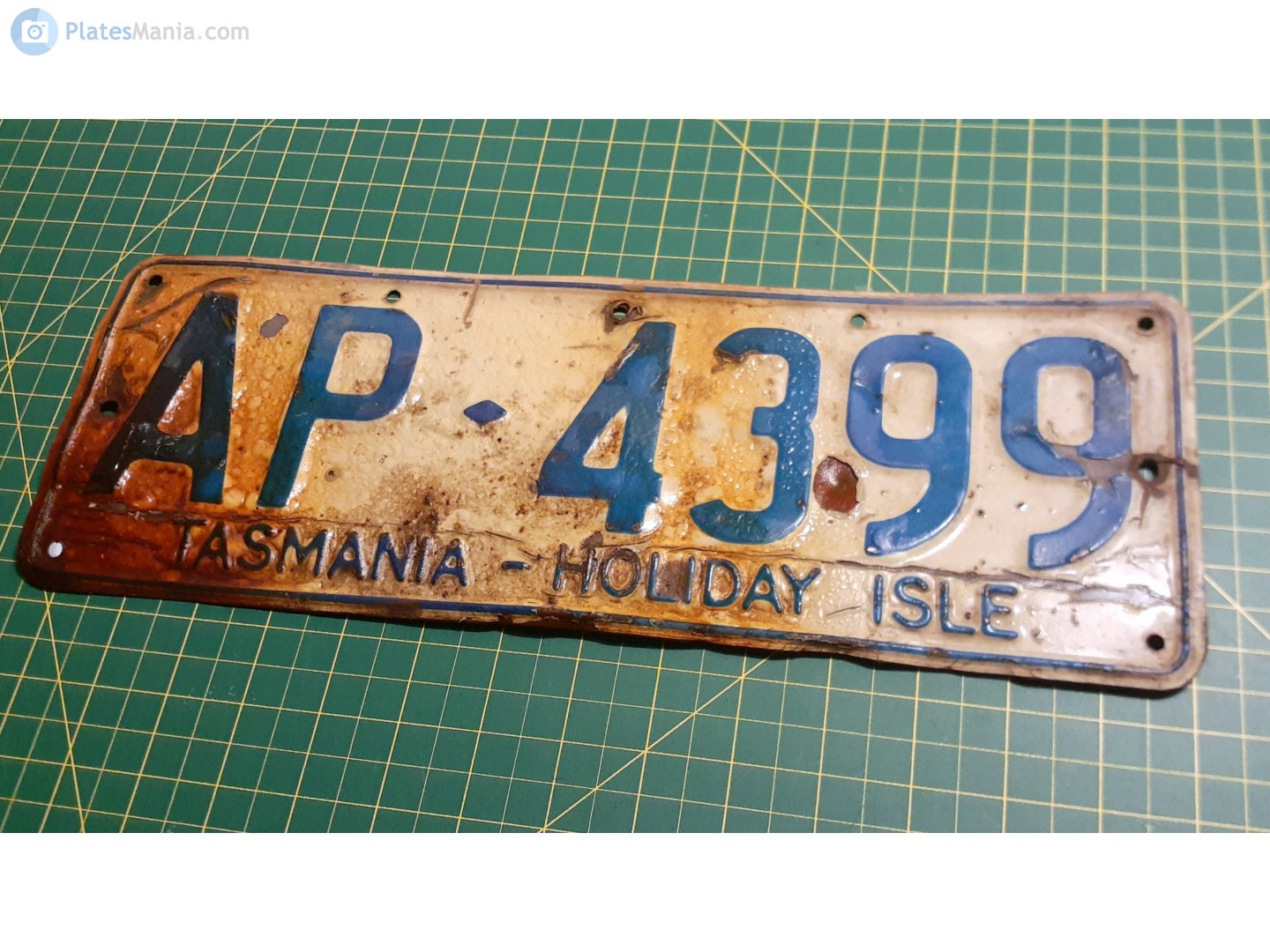 AP-4399, License plate without vehicle 