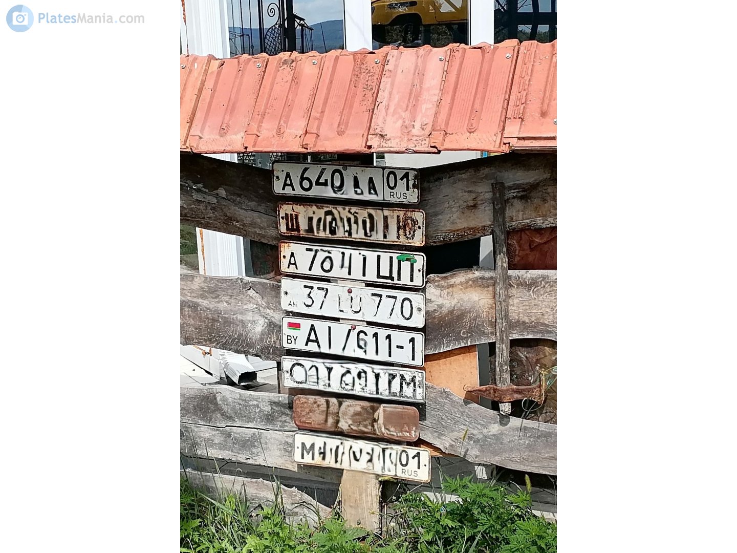 37 LU 770, License plate without vehicle 