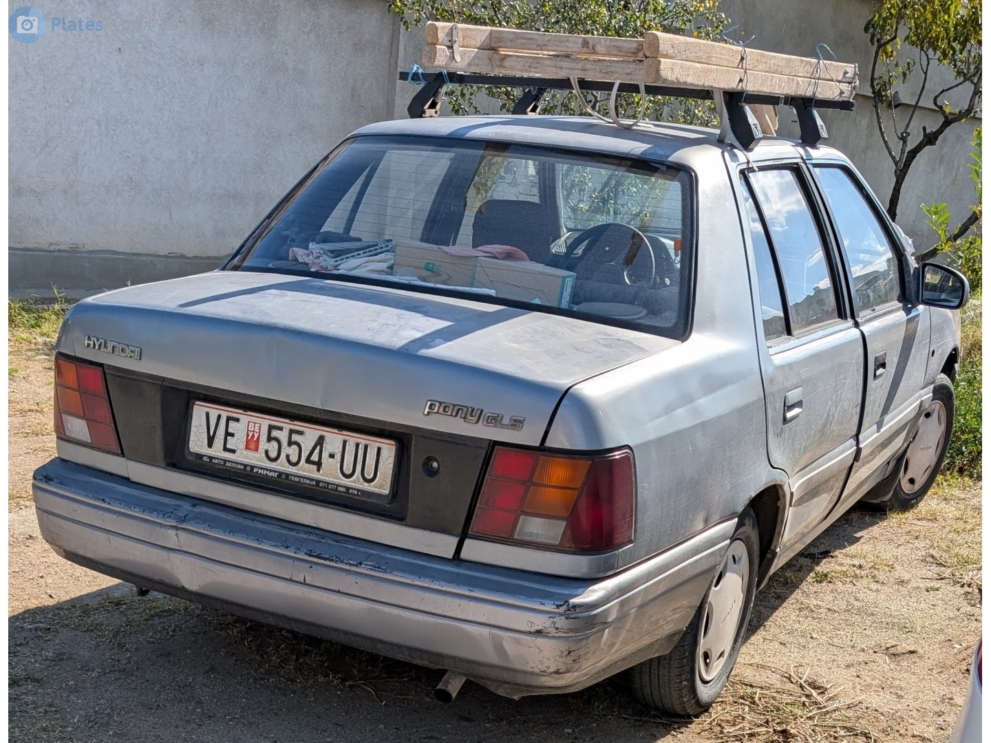VE 554-UU, Hyundai Pony 4th gen Sedan (X2; EU-market), 1989–1991