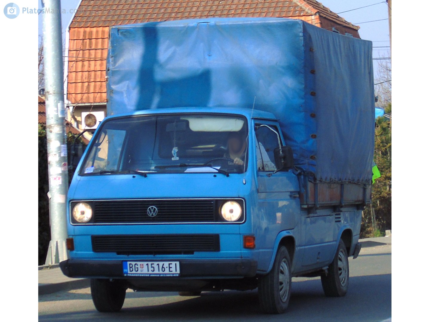 BG 1516-EI, Volkswagen Transporter 3rd gen Single Cab Pickup (T3), 1979–1992