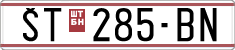License plate of North Macedonia, Regular plates (1993)