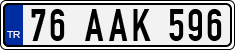 License plate of Turkey, Regular plates