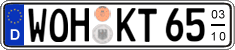 German license plate, Seasonal plates