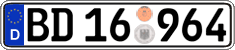 German license plate, Authorities and federal agencies