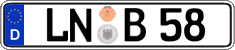 German license plate, Regular plates