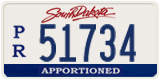 South Dakota, Apportioned (P/R 12345)