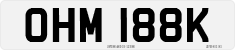 License plate of the United Kingdom, 1963 year system