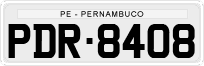 License plate of Brazil, Private owners (1990)