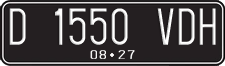 License plate of Indonesia, Regular plates