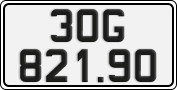 License plate of Vietnam, Cars