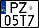 License plates of Poland, Special vehicles and motorcycles