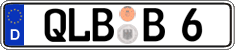 German license plate, Regular plates