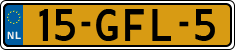 License plate of the Netherlands, Cars