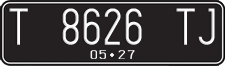 License plate of Indonesia, Regular plates