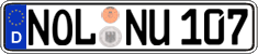German license plate, Regular plates