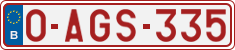 License plate of Belgium, Regular plates (2010)