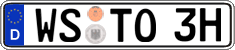 German license plate, Plates for oldtimers (type 