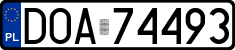 License plates of Poland, Regular car plates