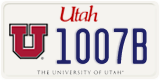 Utah, Specialty plates (1234A)